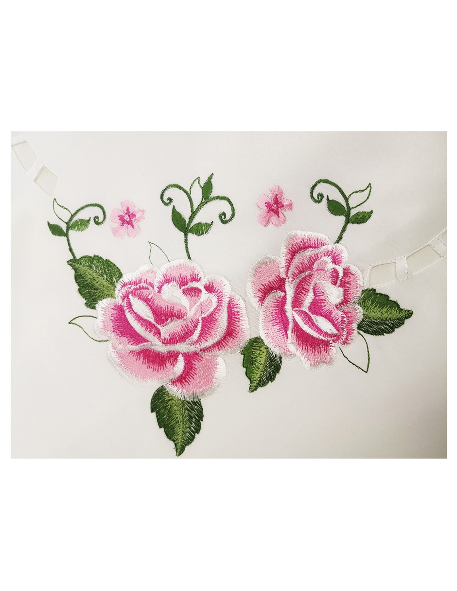 Mantel cuadrado de poliéster Rosas 3 Mantel cuadrado de poliéster Rosas 3