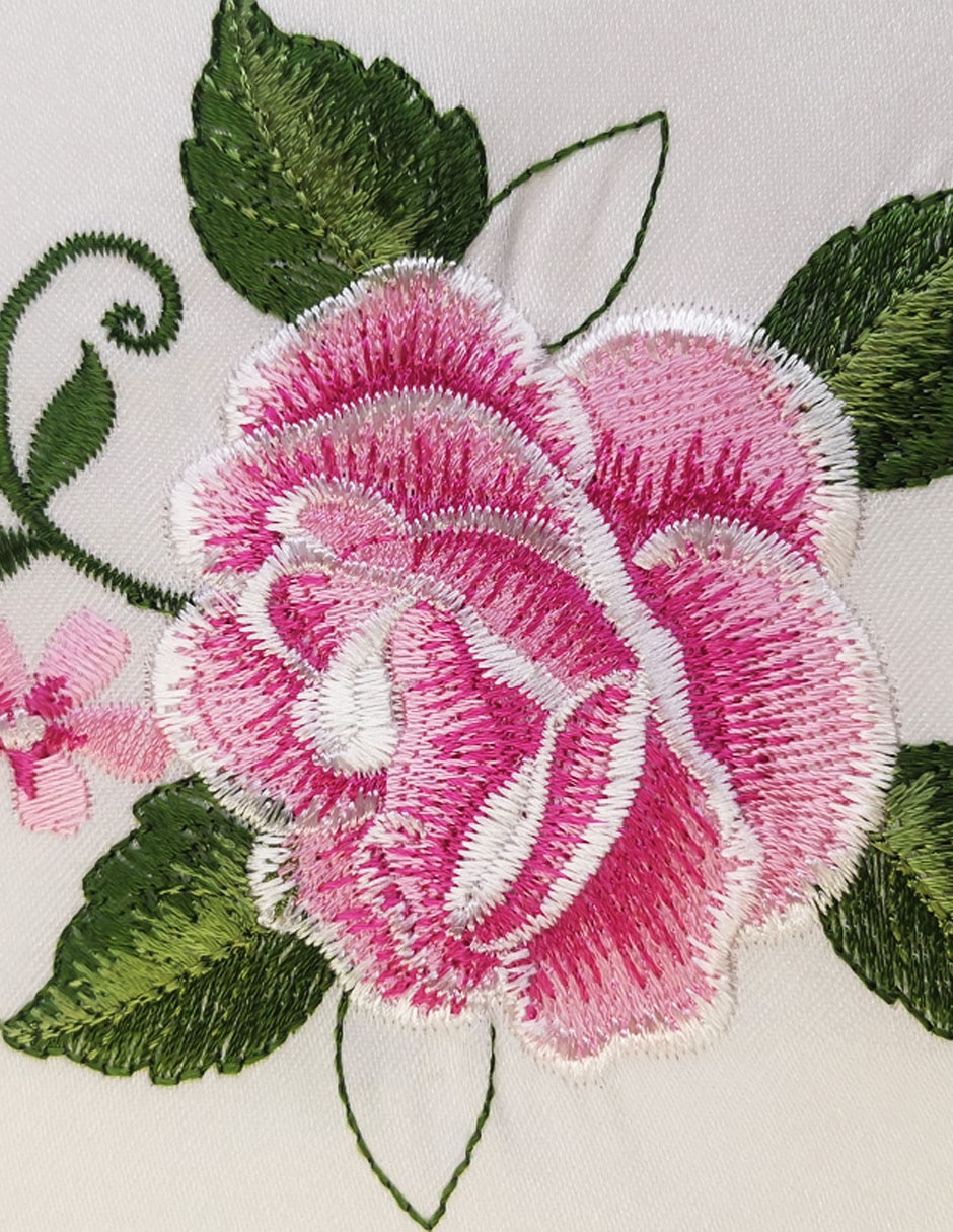 Carpeta cuadrado de poliéster Rosas 3