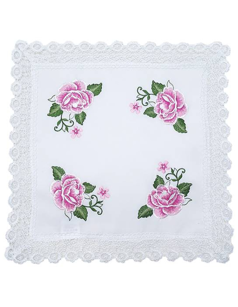 Carpeta cuadrado de poliéster Blanme Rosas 3