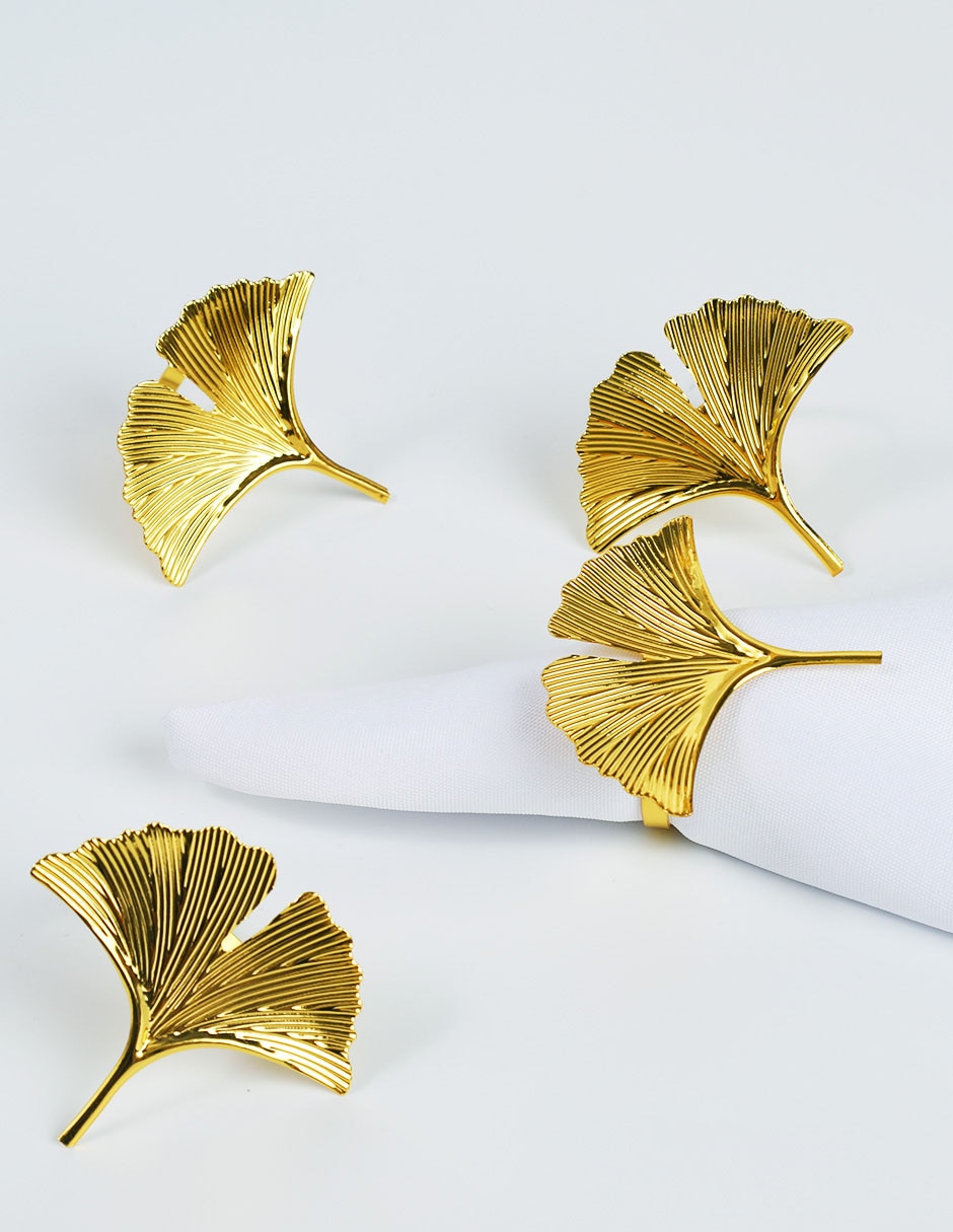 Set aro servilleta Golden Leaves 5