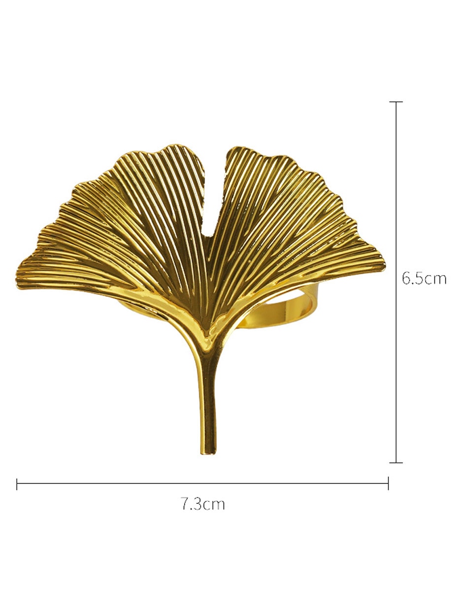 Set aro servilleta Golden Leaves 6