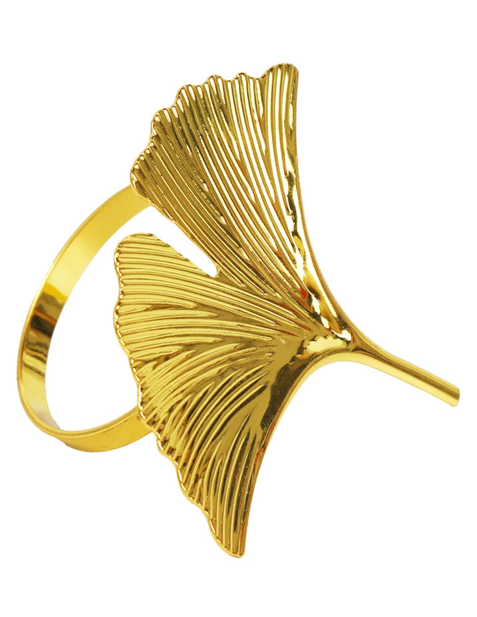 Set aro servilleta Golden Leaves
