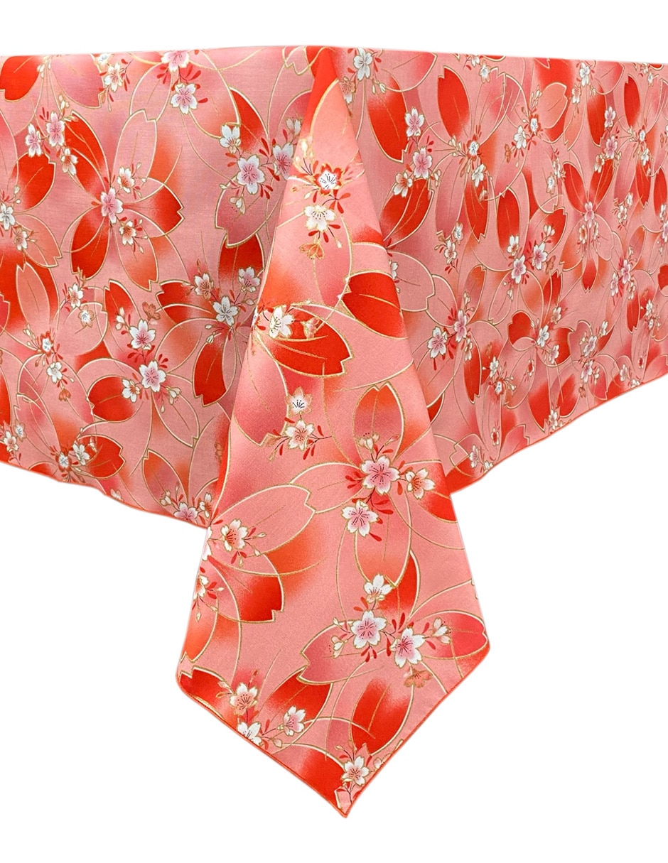 Mantel rectangular de algodón Rose