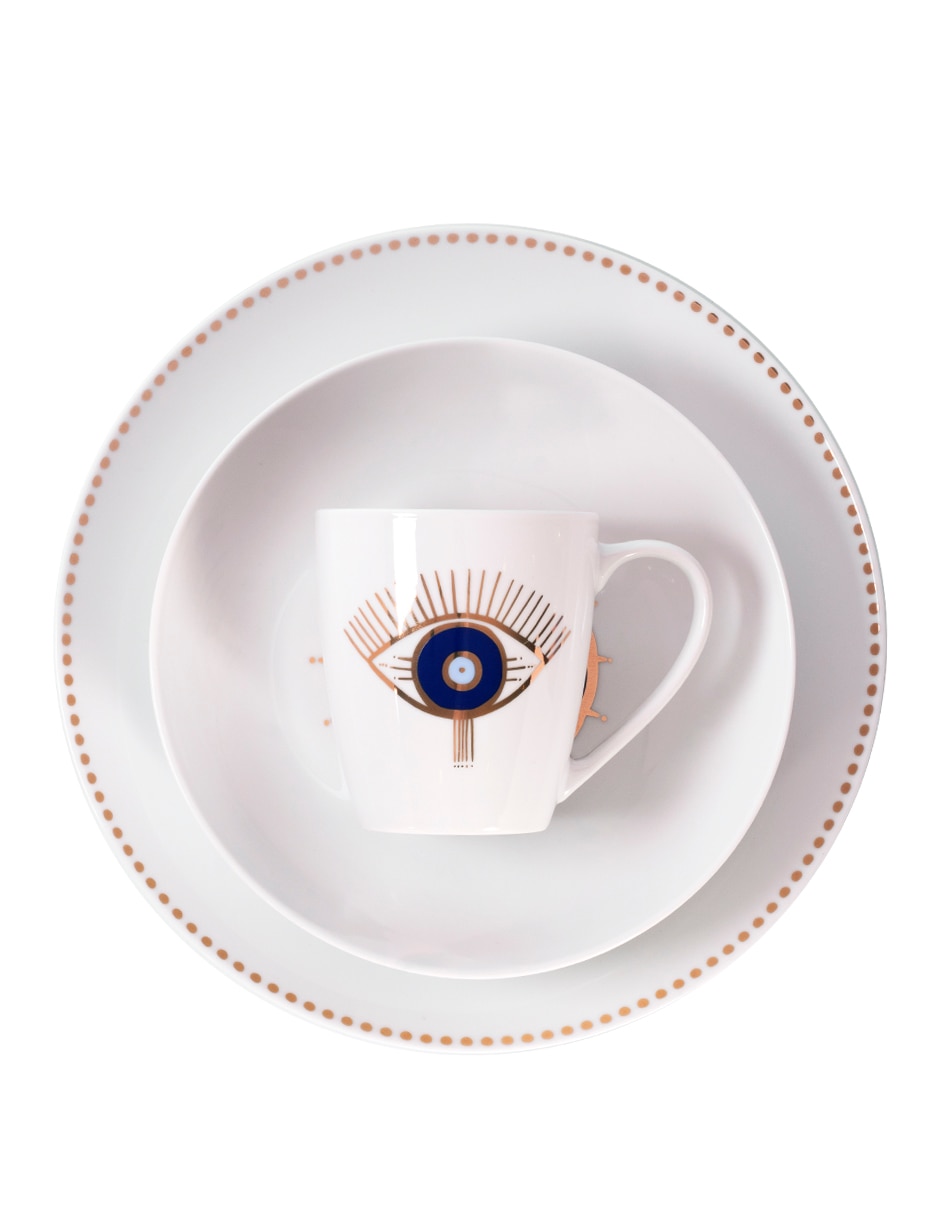 Vajilla cerrada Berne de porcelana para 4 personas 3