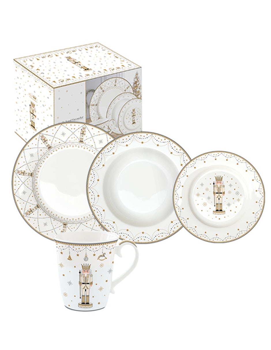 Vajilla cerrada N Narrative royal nutcracker de porcelana para 4 personas