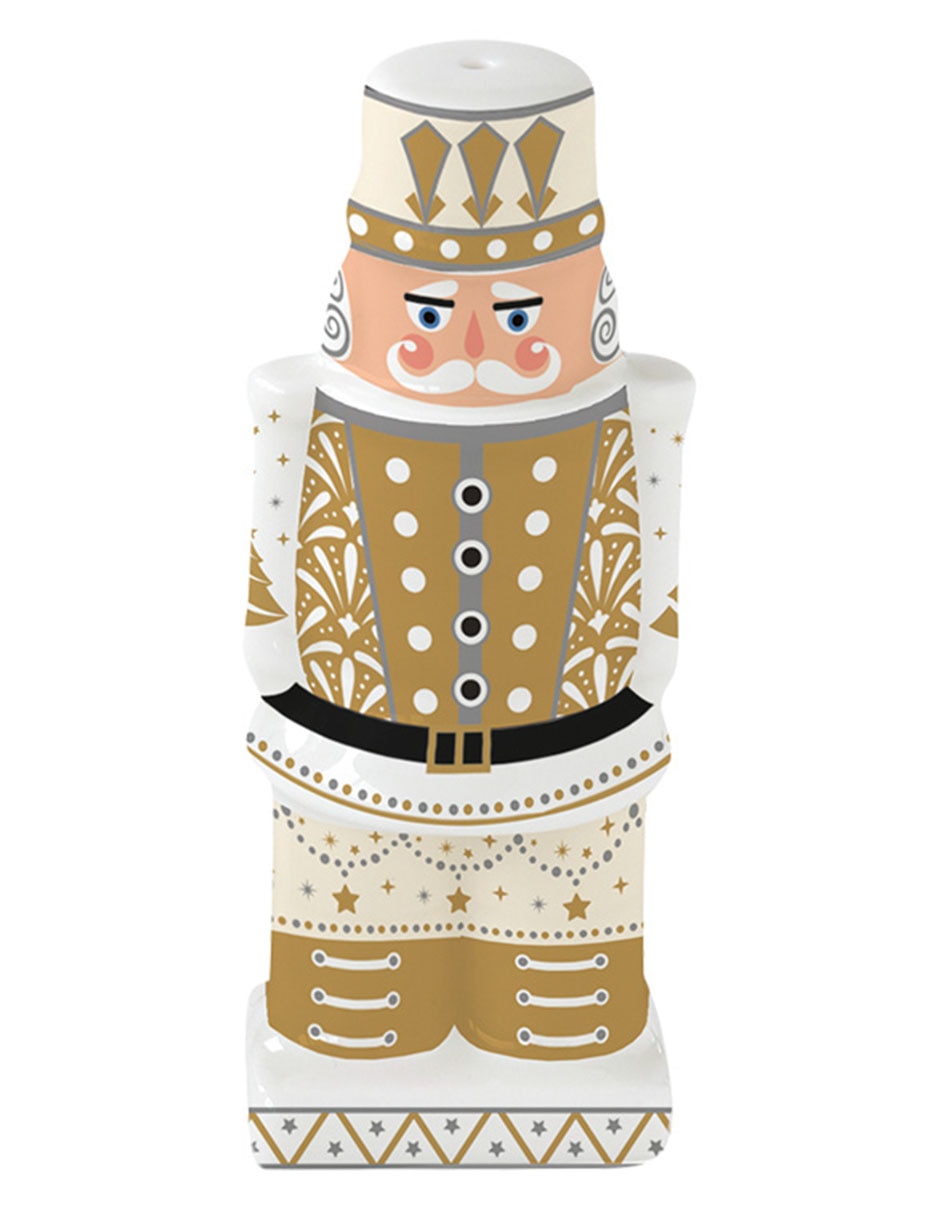 Set salero y pimentero navideños de porcelana 2