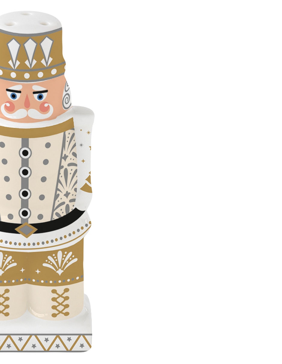 Set salero y pimentero navideños de porcelana Set salero y pimentero navideños de porcelana