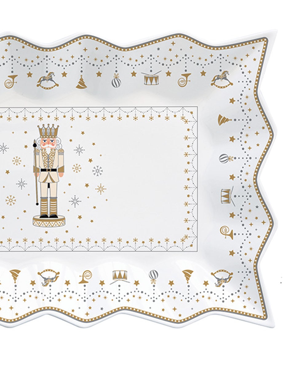 Charola multiusos Royal Nutcracker de porcelana 2