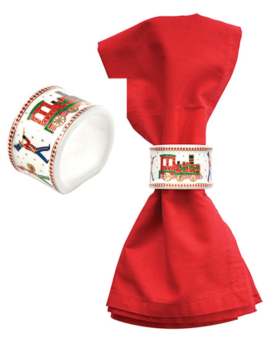 Set aro servilleta Polar Express 4 piezas 2