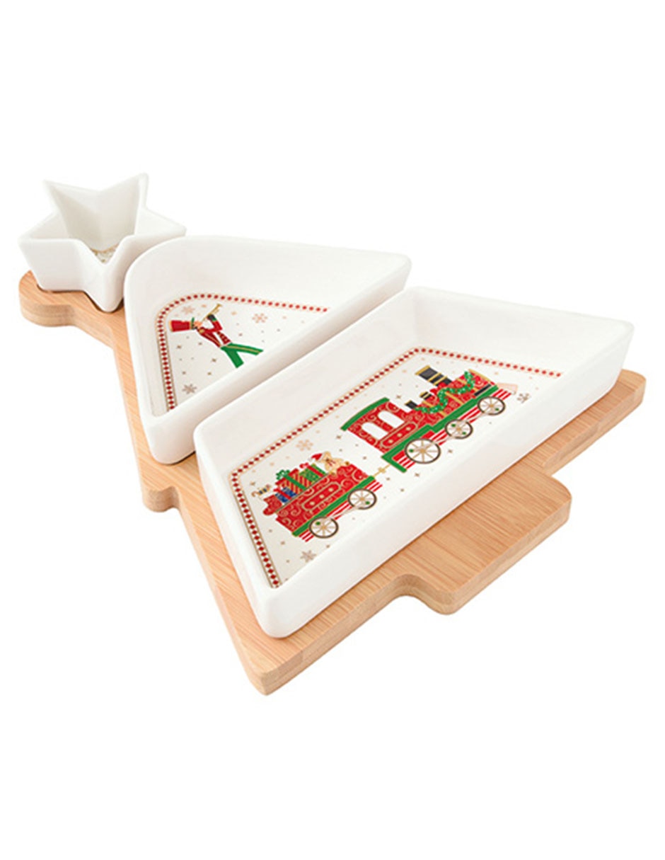 Set botanero Polar Express de Porcelana Set botanero Polar Express de Porcelana