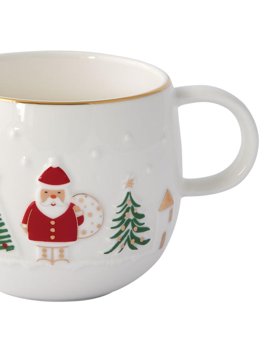 Taza americana Santa Claus Let It Snow 3