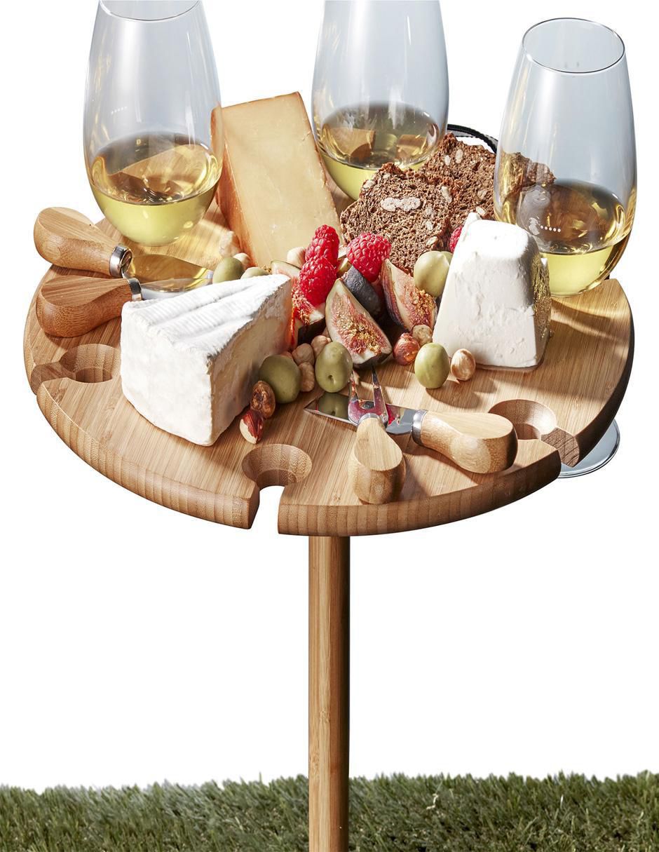 Tabla mixed Picnic de madera y acero inoxidable 2