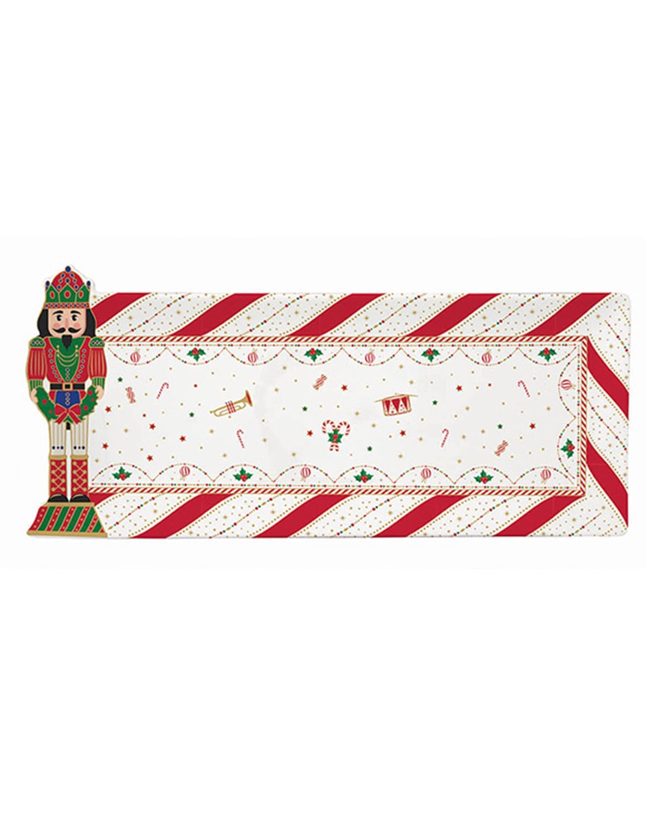 Charola Nutcracker Twist de porcelana