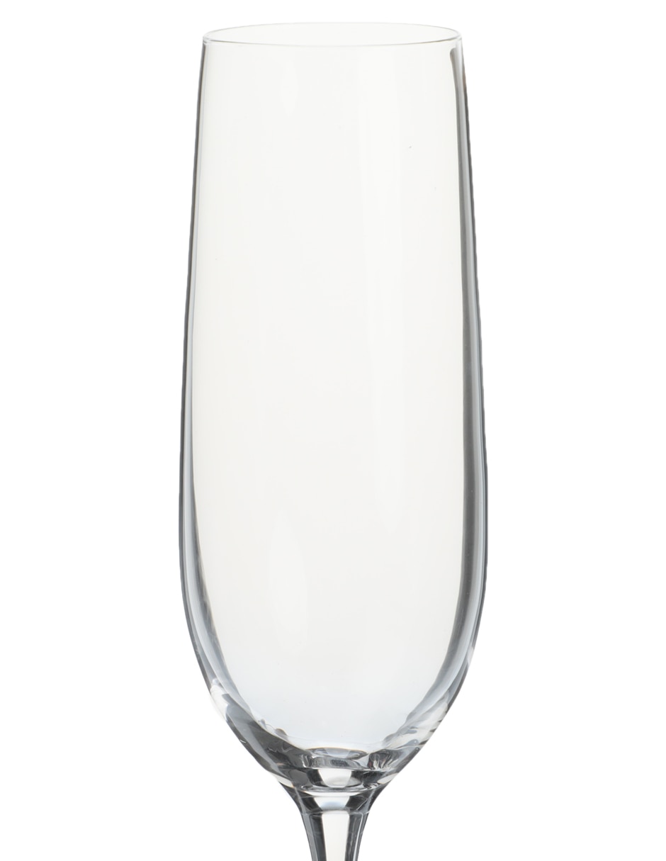 Set de copas para champán Bohemia Uria de cristal 6 piezas 3