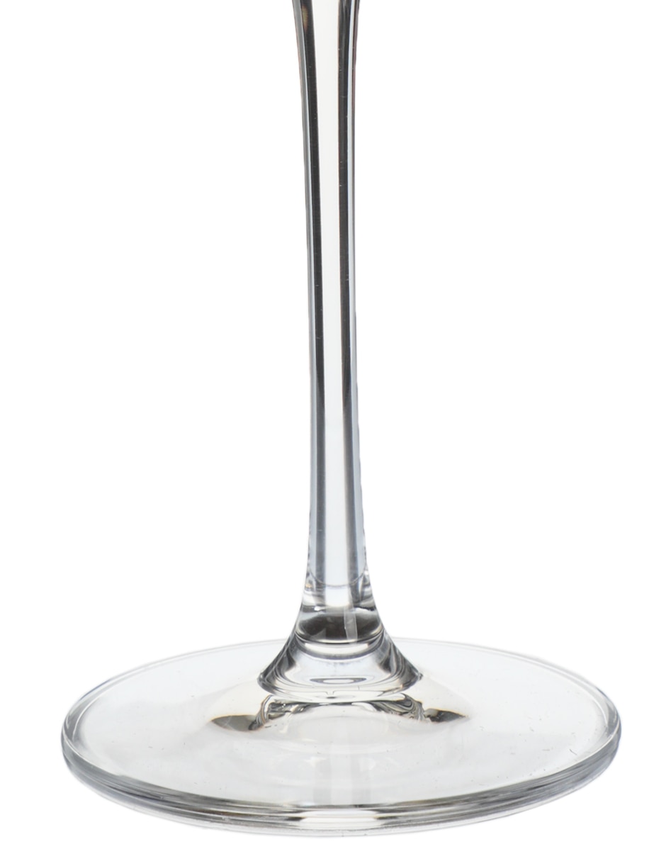 Set de copas para champán Bohemia Uria de cristal 6 piezas 2