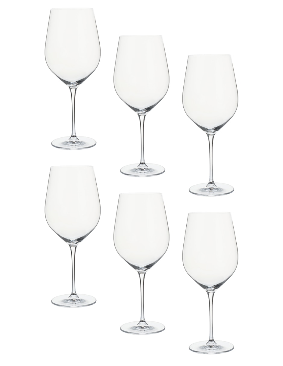 Set de copas para vino tinto Uria de cristal
