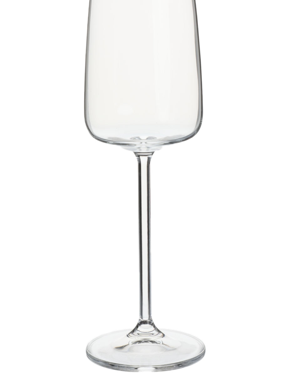 Set de copas flauta Bohemia Alex de cristal 6 piezas 2
