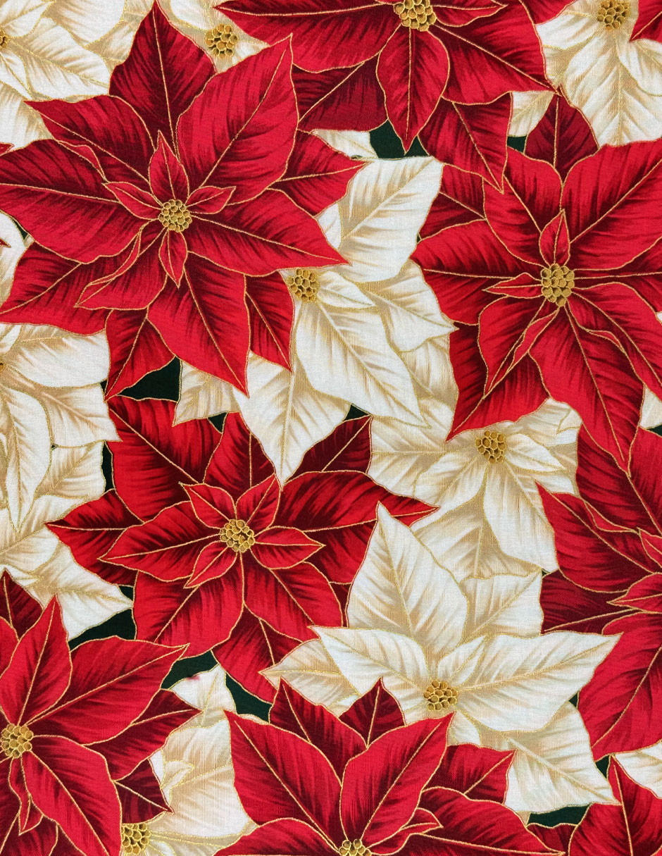 Mantel rectangular de algodón Crimson