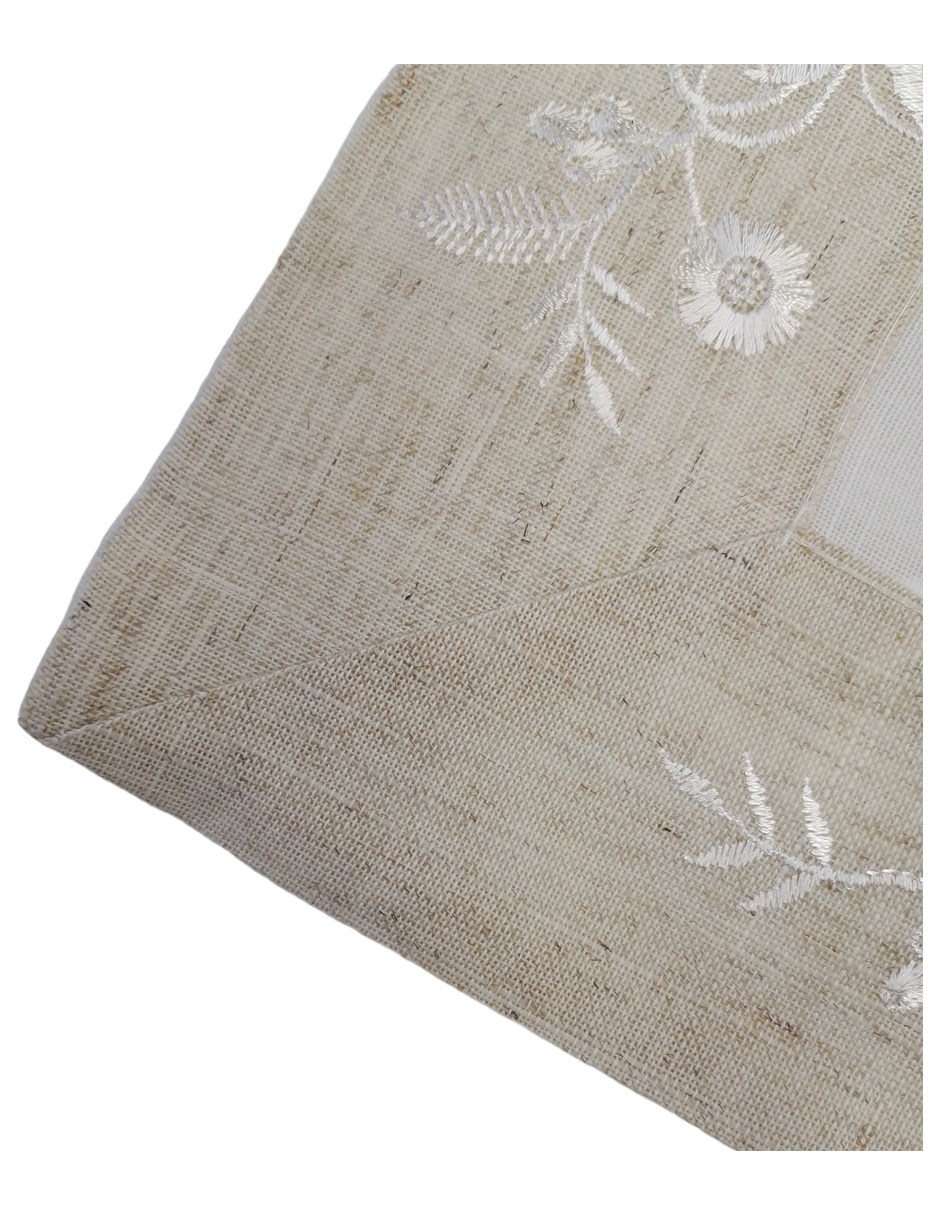 Mantel rectangular de lino Rustico 3