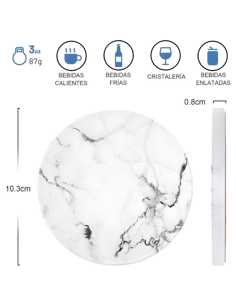 Set de portavasos de cerámica 6 piezas 6
