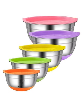 Set bowl 10 piezas de acero inoxidable Set bowl 10 piezas de acero inoxidable
