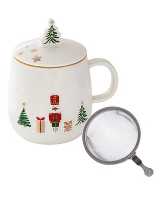 Infusor Let It Snow Nutcracker de porcelana para té