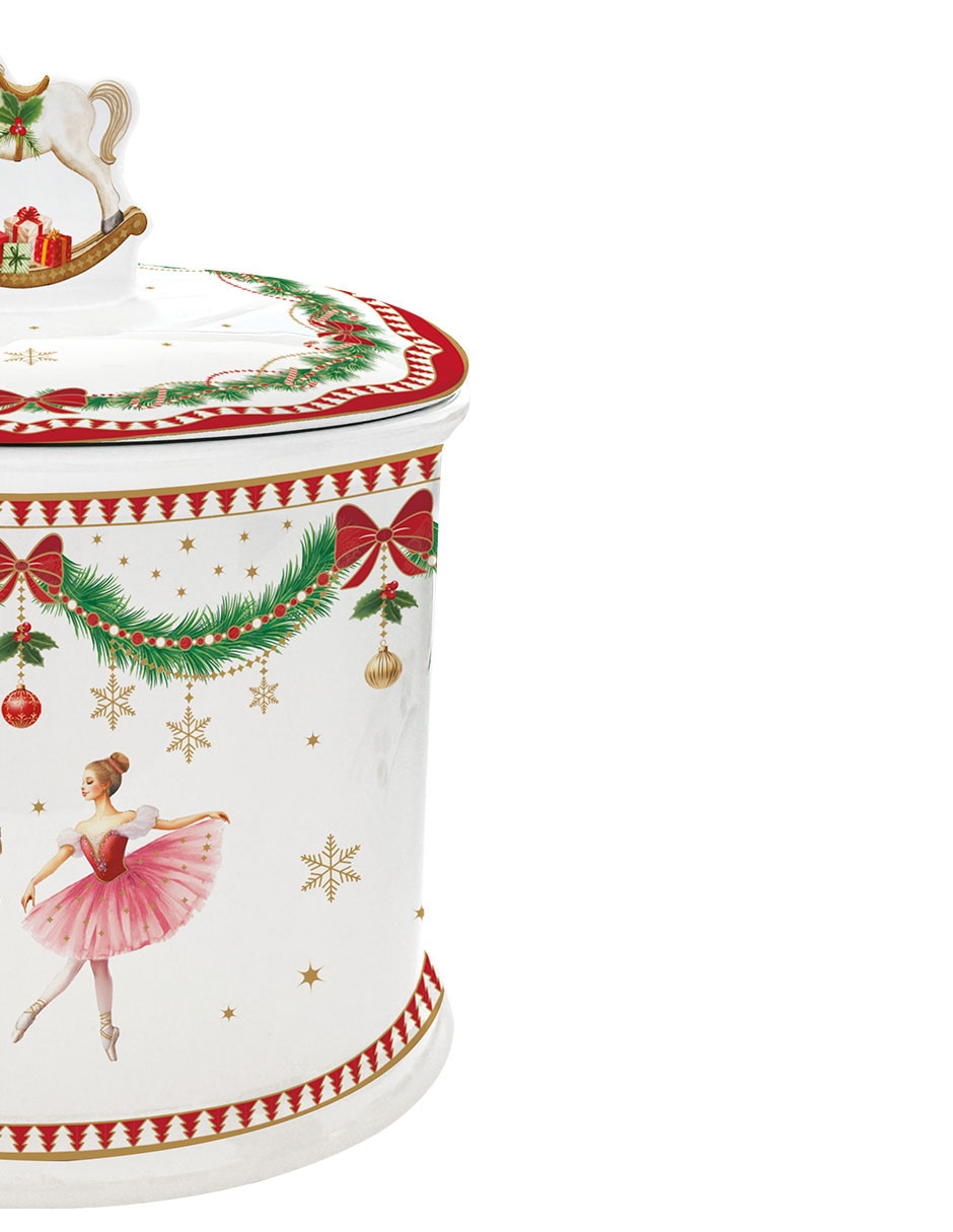 Contenedor navidad de porcelana 2