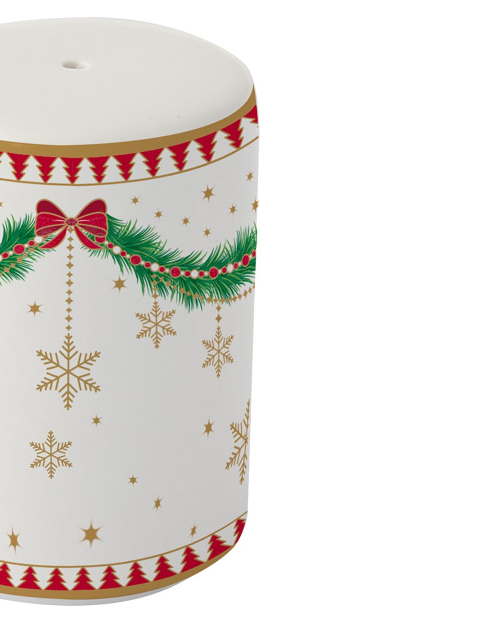 Set salero y pimentero Navidad de porcelana Set salero y pimentero Navidad de porcelana