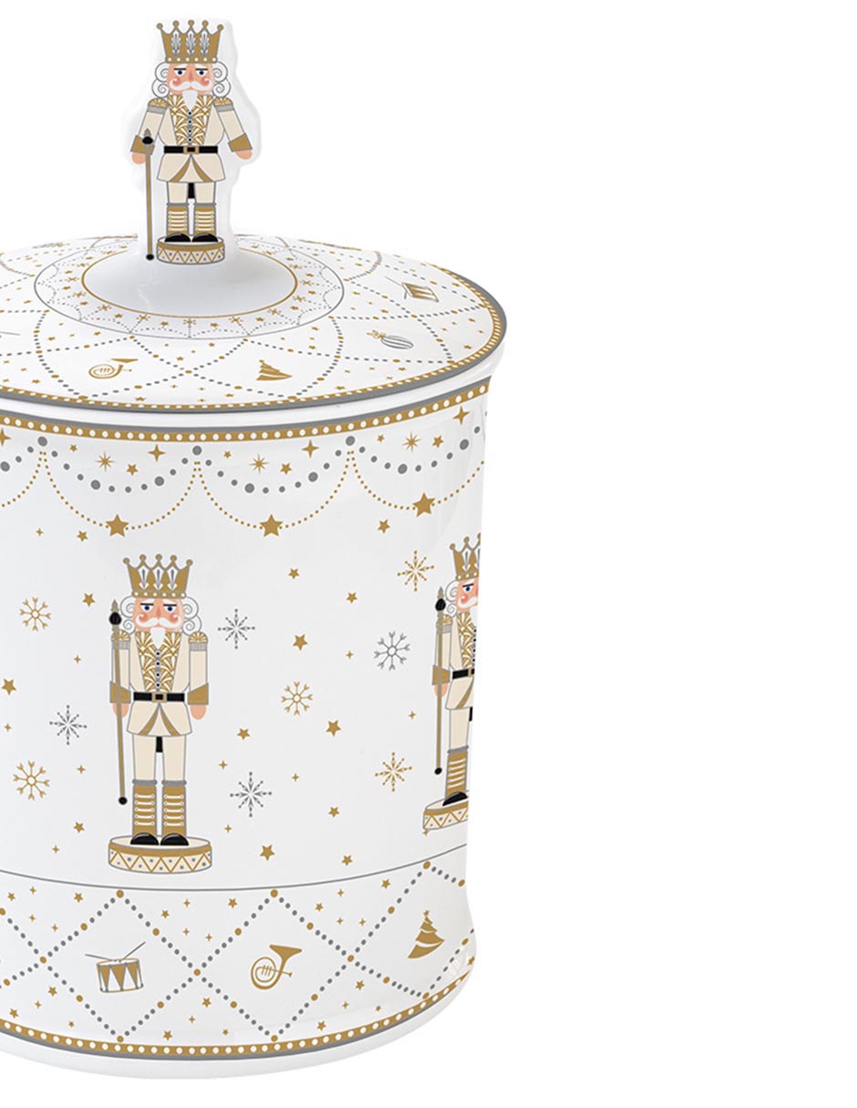 Contenedor navideño de porcelana 2