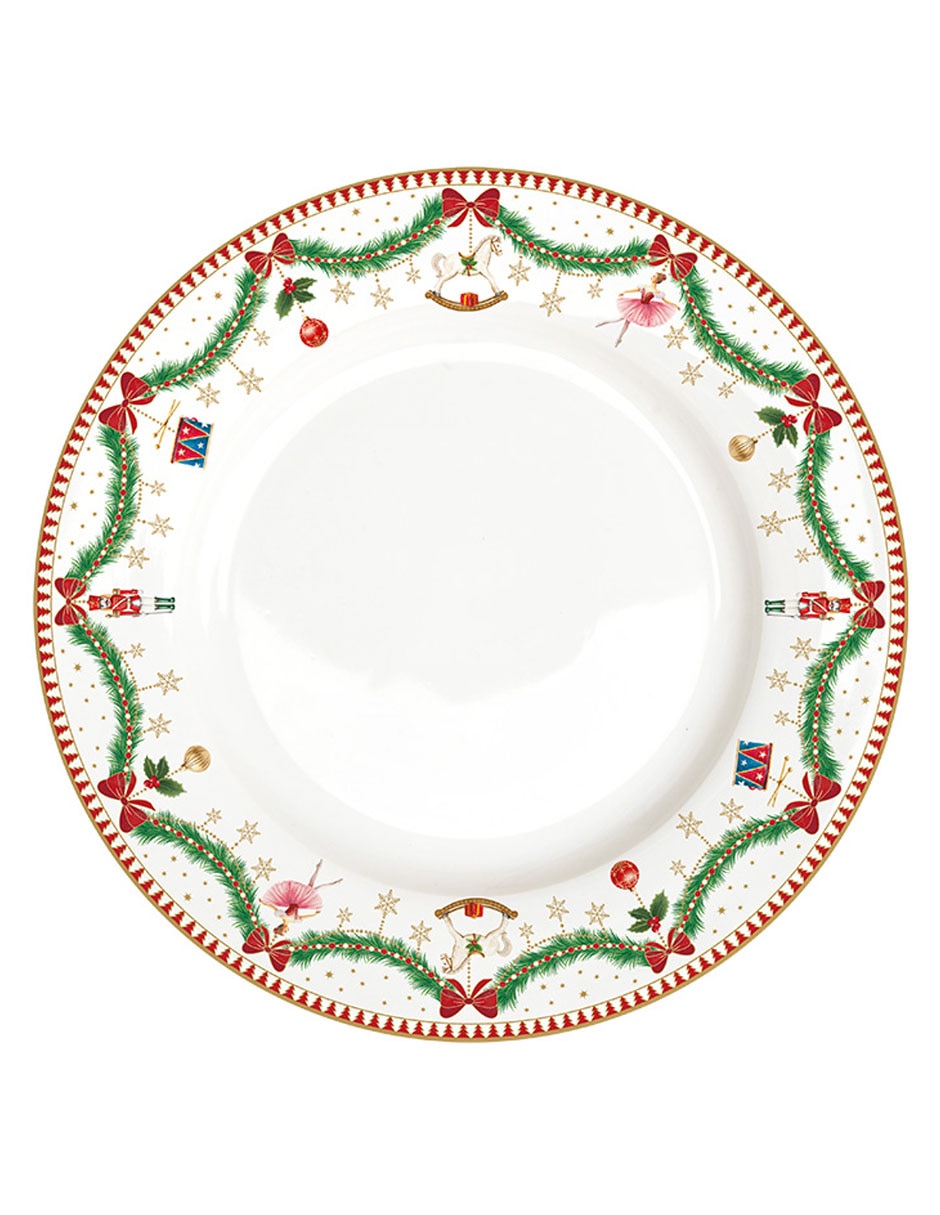 Vajilla cerrada magie de noel navidad de porcelana para 4 personas 2