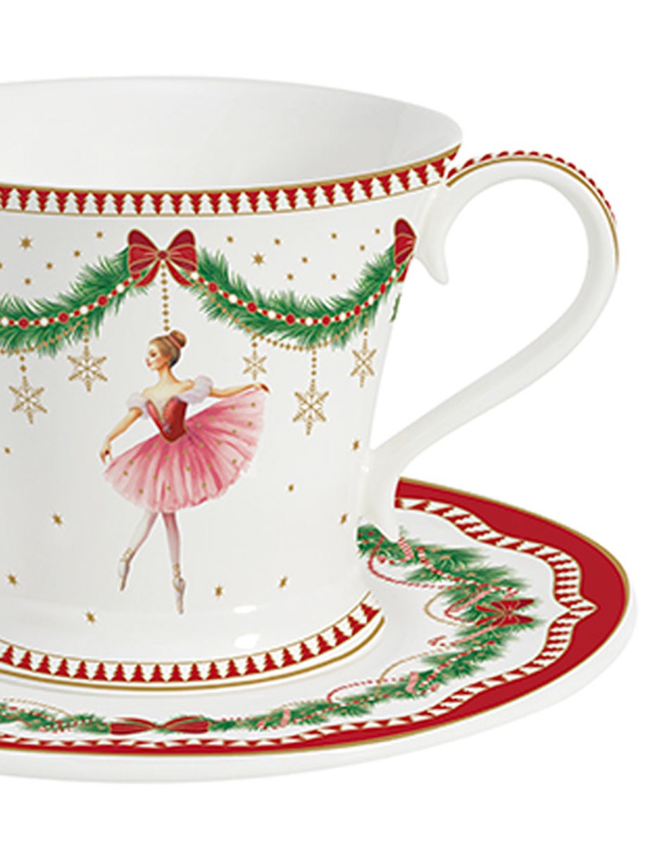 Vajilla cerrada magie de noel navidad de porcelana para 4 personas 9