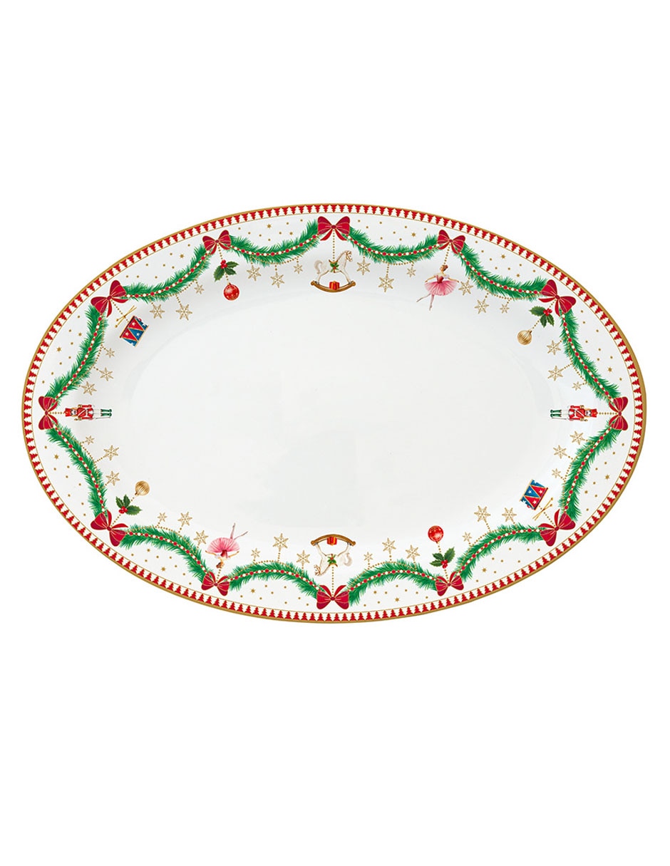 Platón Magie de Noël de porcelana Platón Magie de Noël de porcelana