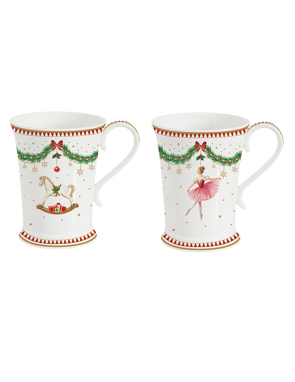 Set de tazas clásicas magie de noël 2 piezas