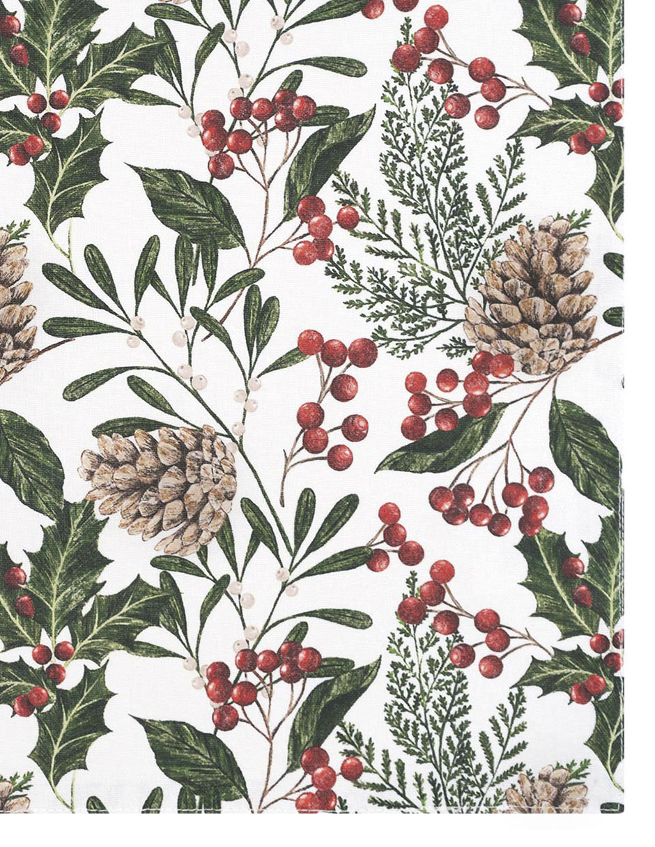 Set mantel individual navideño rectangular de algodón Navisa 3