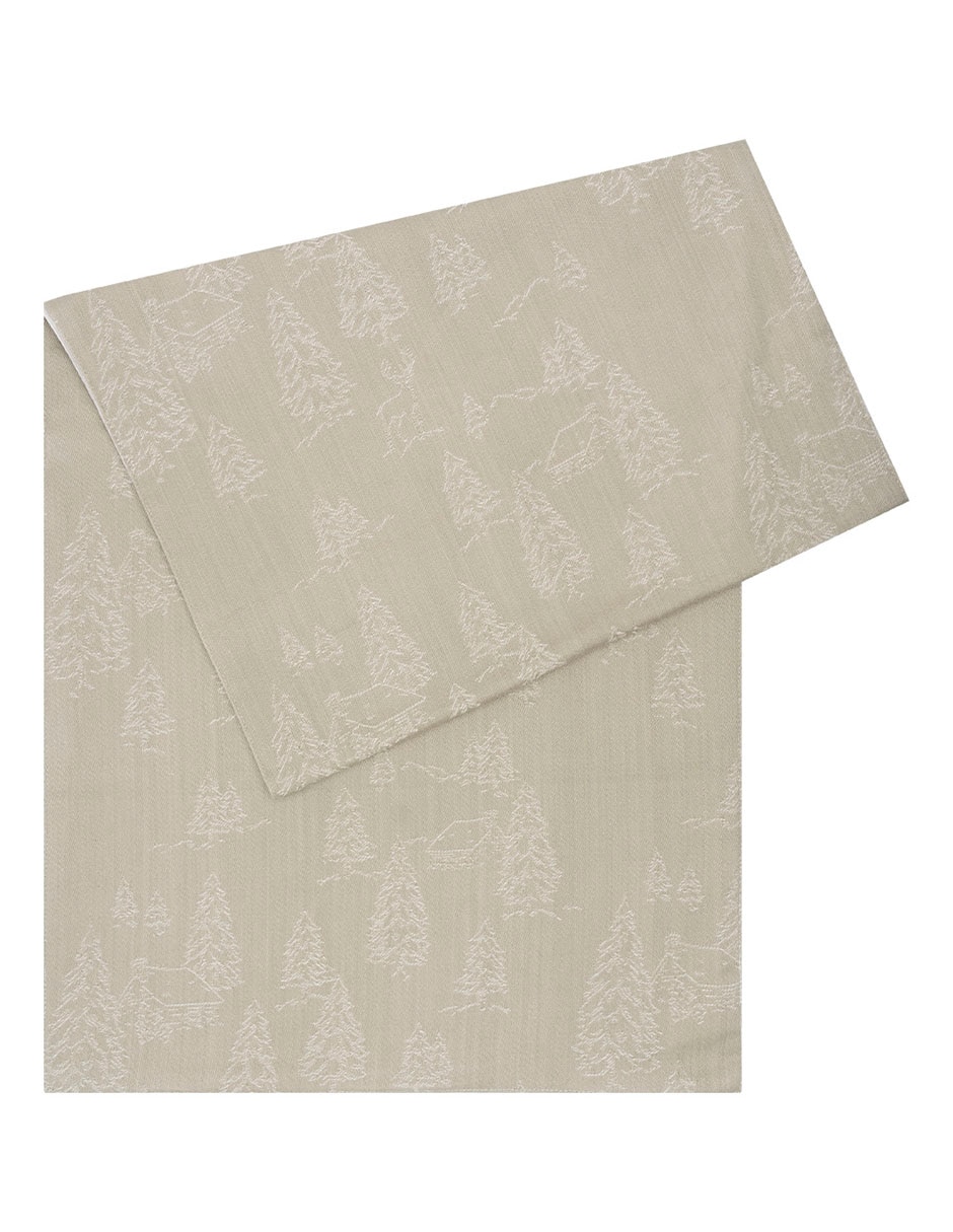 Mantel navideño rectangular de algodón Pinara