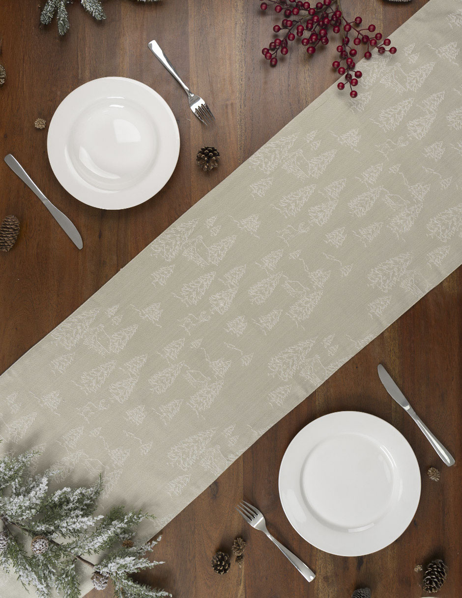 Mantel navideño rectangular de algodón Pinara 2