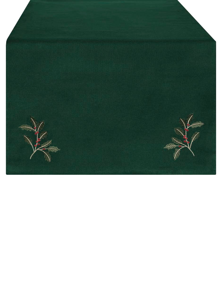 Camino mesa navideño de algodón Stellina