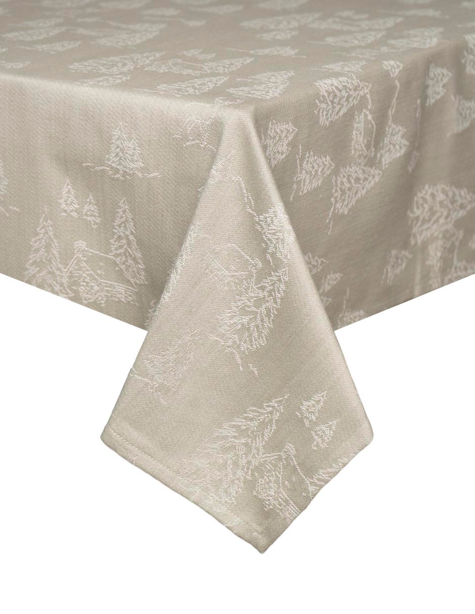 Mantel navideño rectangular de algodón Mantel navideño rectangular de algodón