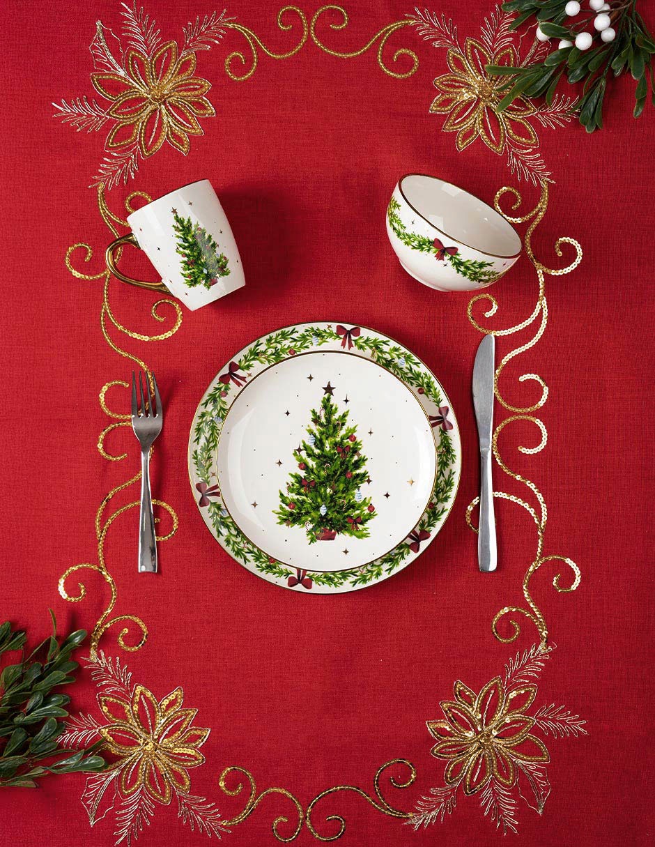 Mantel rectangular Navidad 2