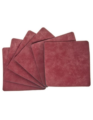 Set de portavasos Bari Home Alcántara 6 piezas