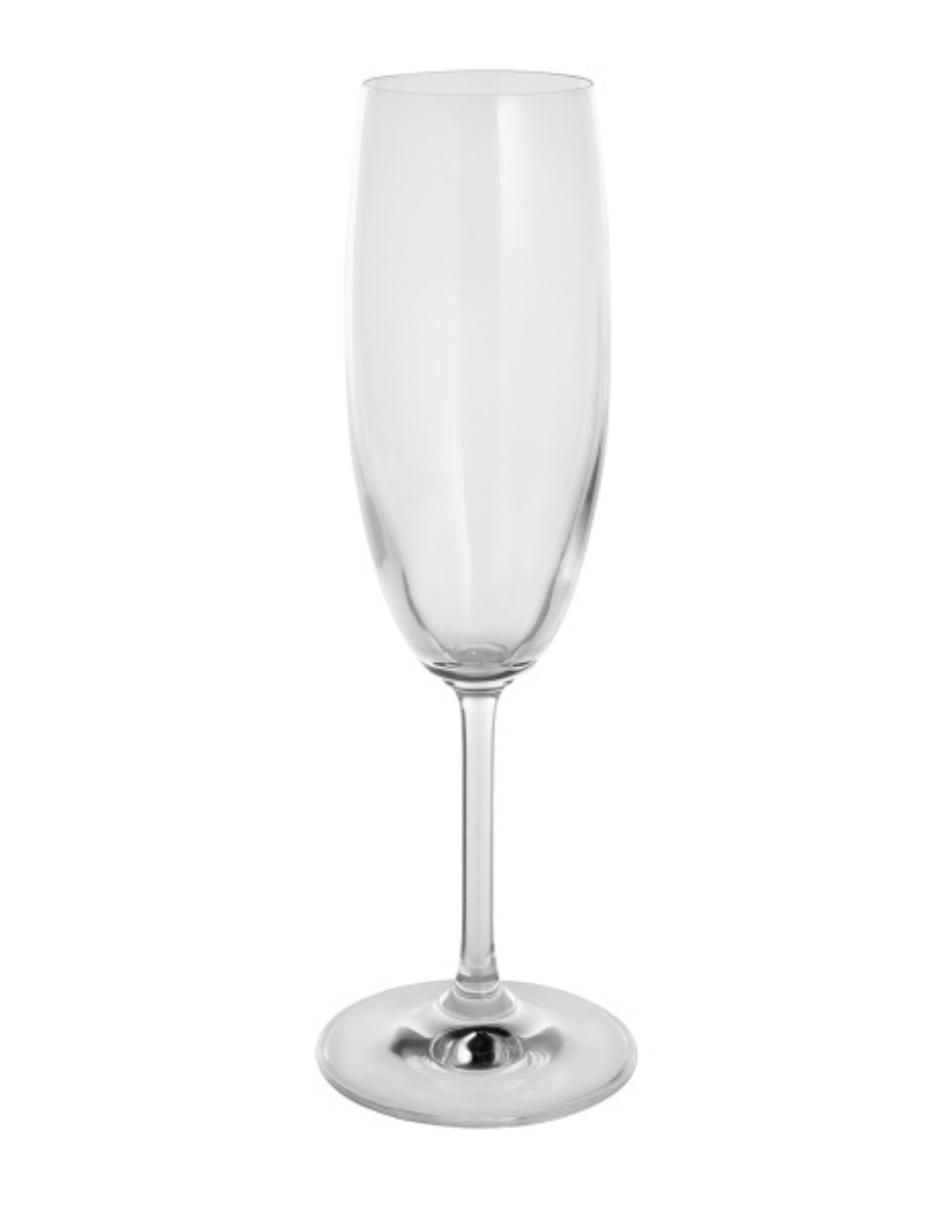 Set de copas para champán Gala 17 de vidrio 6 piezas 2