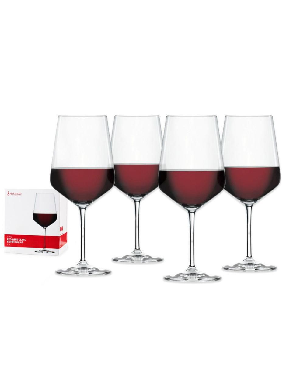Set de copas para vino tinto Spiegelau Style de cristal 4 piezas