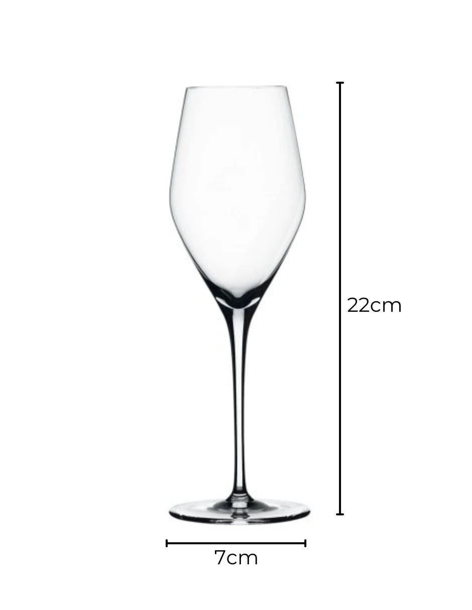Set de copas para champán Proseco de vidrio 4 piezas 4