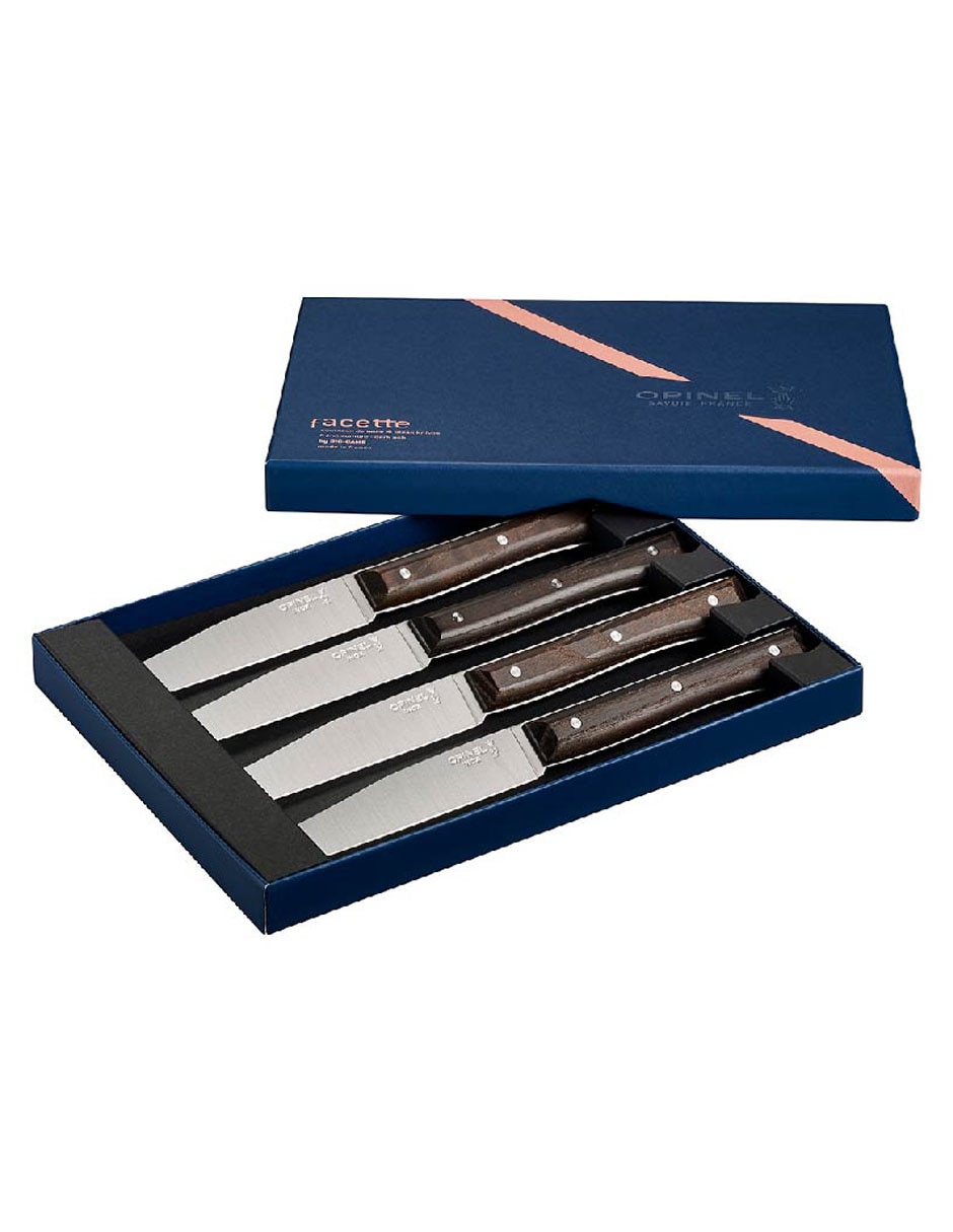 Set de cuchillos carniceros de madera de fresno 4 piezas