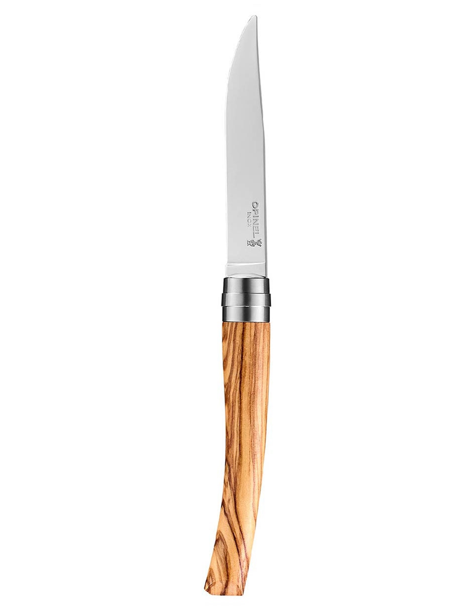 Set de cuchillos carniceros elegante de madera mixta 4 piezas