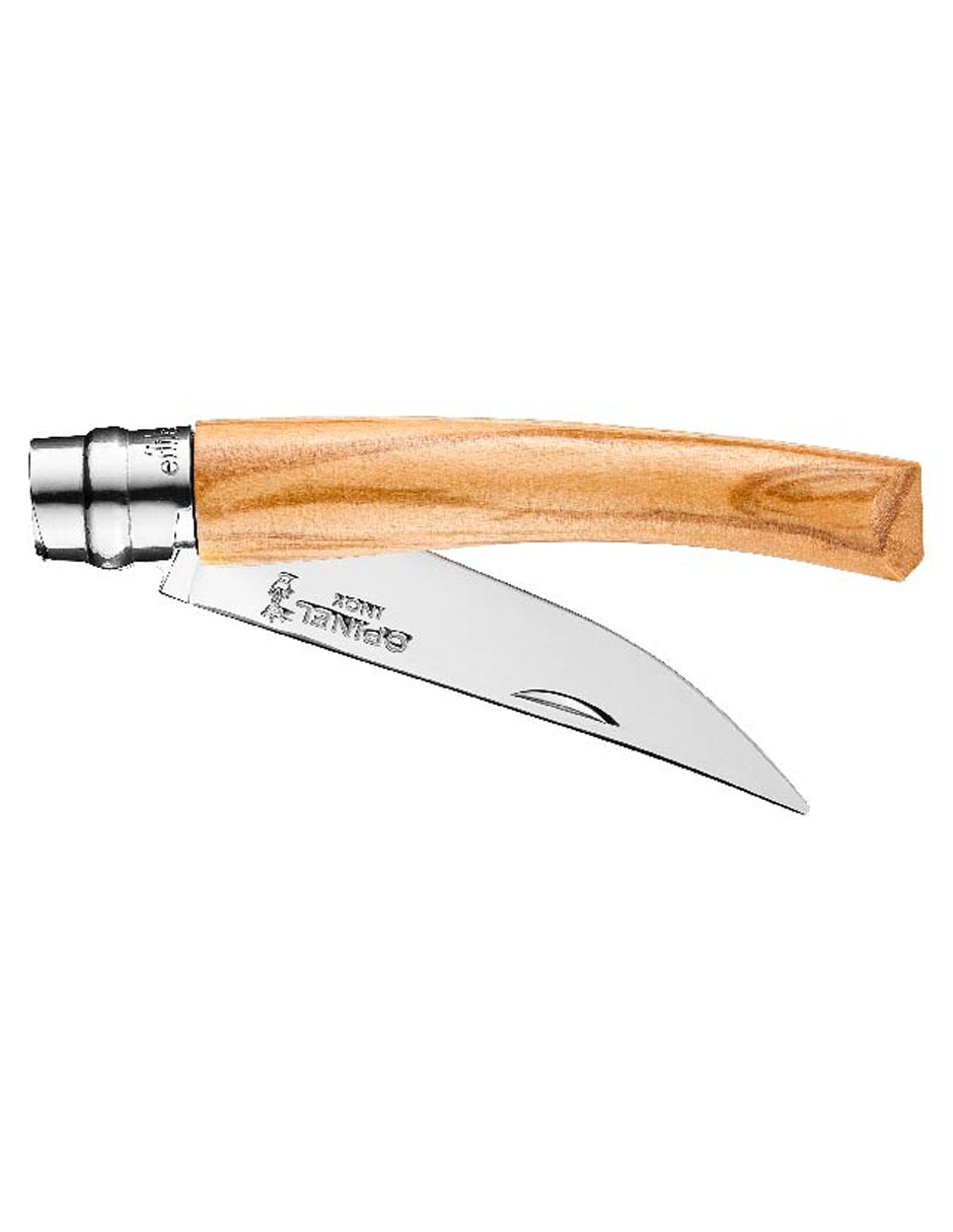 Cuchillo de carne de bolsillo de madera de olivo