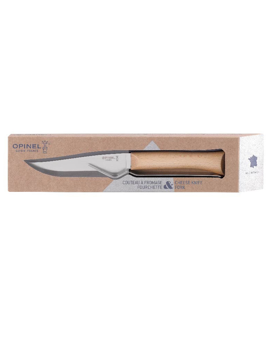 Set de cuchillo y tenedor de mesa para quesos 2 piezas