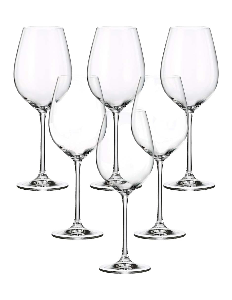 Set de copas Bohemia de cristal