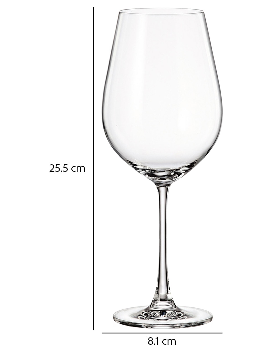 Set de copas Bohemia de cristal 5