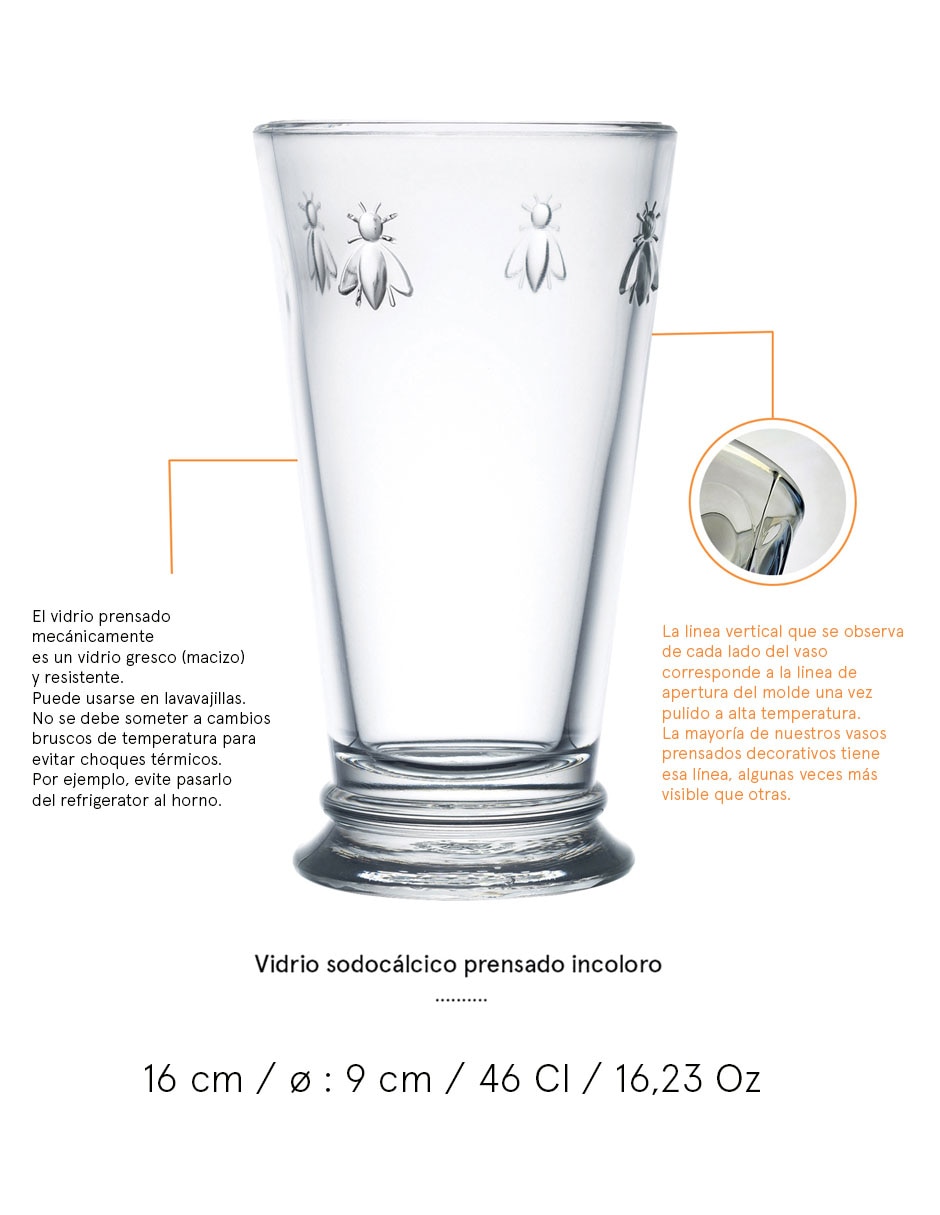 Vaso highball La Rochere de vidrio 3